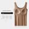 Silk Seamless Tank Top With Chest Pad For Women 2