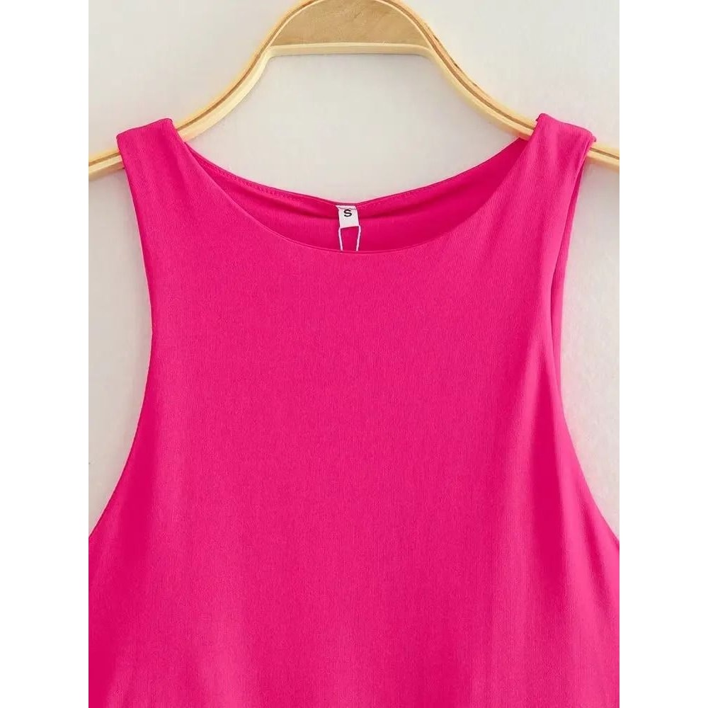 Womens Sleeveless Halter Neck Slim Fit Bodysuit 3