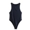 Womens Sleeveless Halter Neck Slim Fit Bodysuit 12