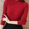 Women Mock Neck Ruffle Sweater With Long Sleeves 0