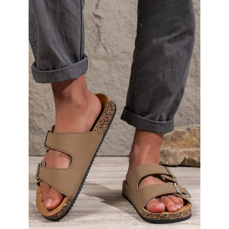 Men Lightweight Slip On Soft Sole Sandals For Outdoor And Home 0