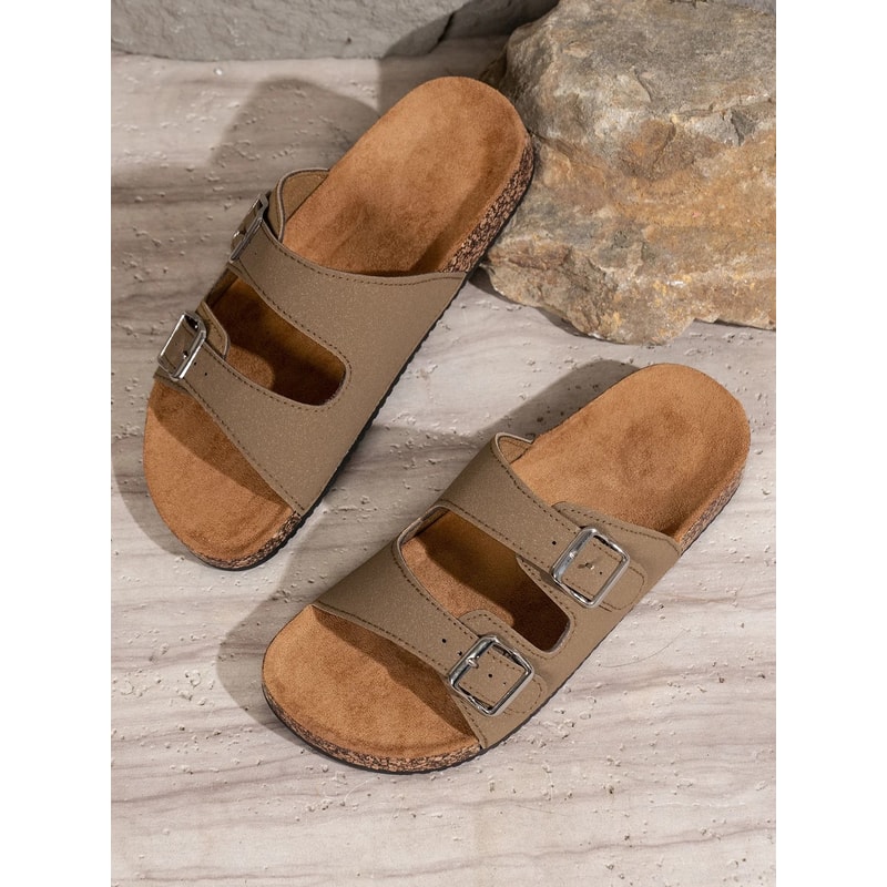 Men Lightweight Slip On Soft Sole Sandals For Outdoor And Home 2