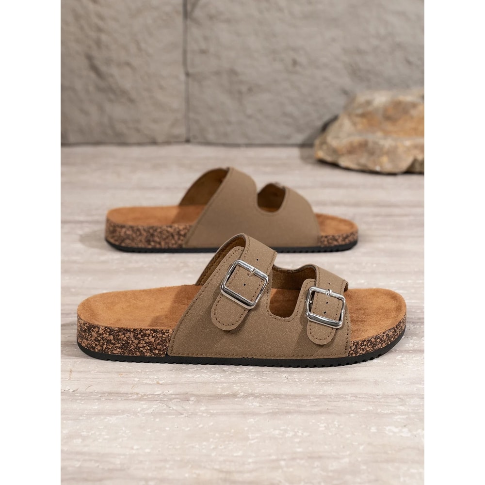 Men Lightweight Slip On Soft Sole Sandals For Outdoor And Home 6