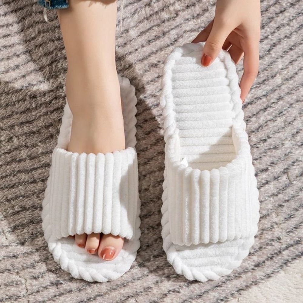Men Breathable Open Toe Indoor Slippers Anti Slip 9