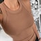 Women Ribbed Round Neck Tank Top 1