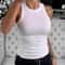 Women Ribbed Round Neck Tank Top 3