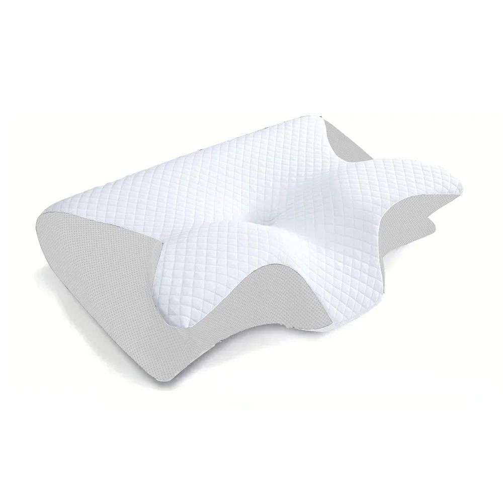 Memory Foam Cervical Pillow With 2 In 1 Ergonomic Contour For Neck Pain Relief And Orthopedic Suppo 9