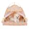 Pet Dog Tent House Floral Print Indoor Folding Kennel For Small Pets 2