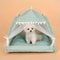Pet Dog Tent House Floral Print Indoor Folding Kennel For Small Pets 3