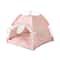 Pet Dog Tent House Floral Print Indoor Folding Kennel For Small Pets 7