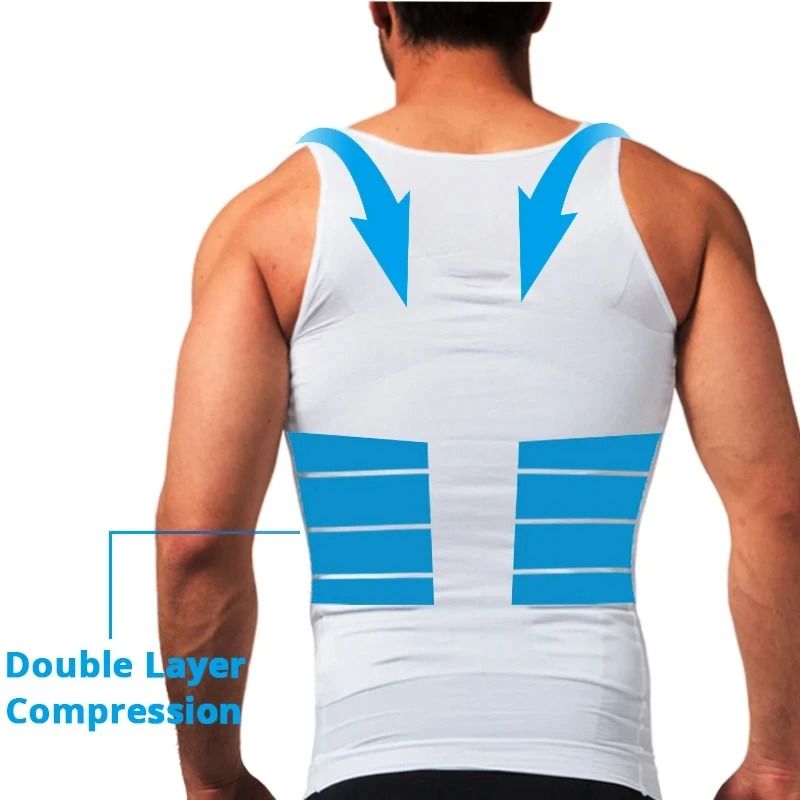 Mens Compression Sleeveless Jersey Tank Top For Gym Training And Running 3
