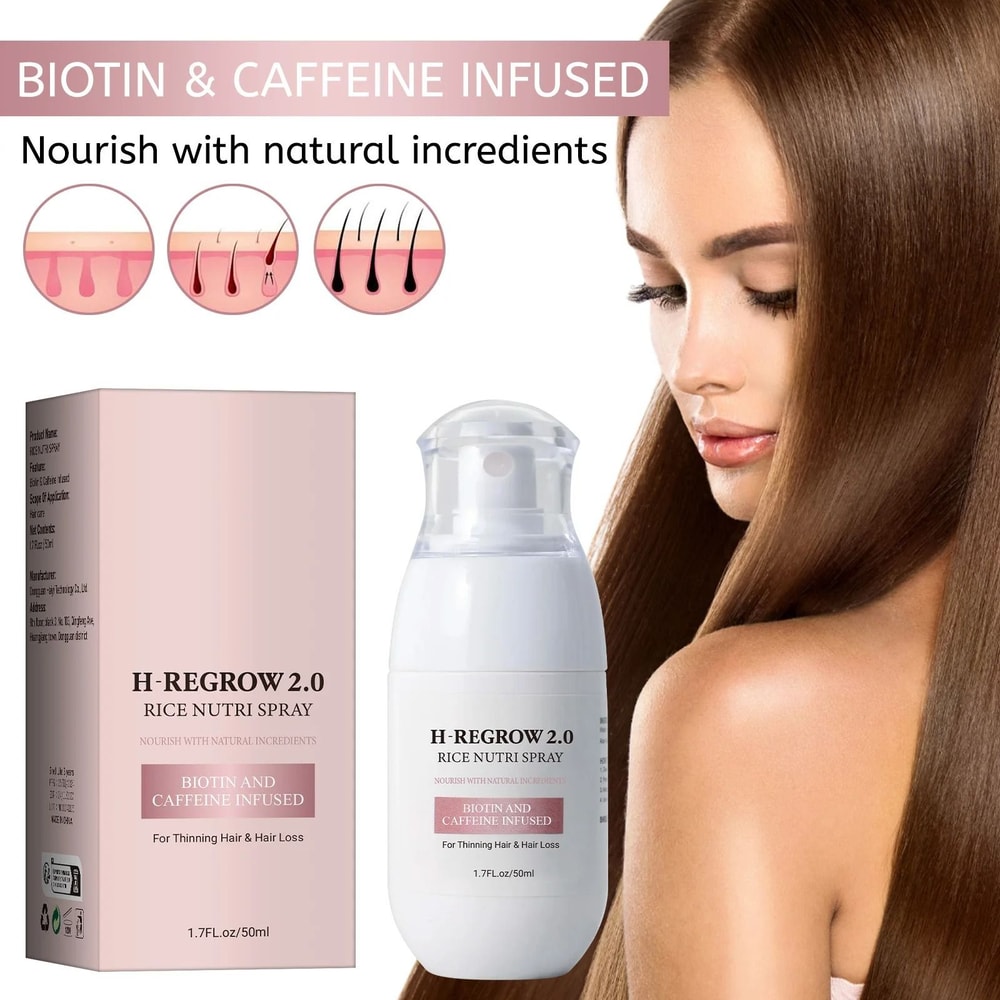 Rice Water Hair Spray For Thinning Hair Strengthening Nourishing 100 Ml 1