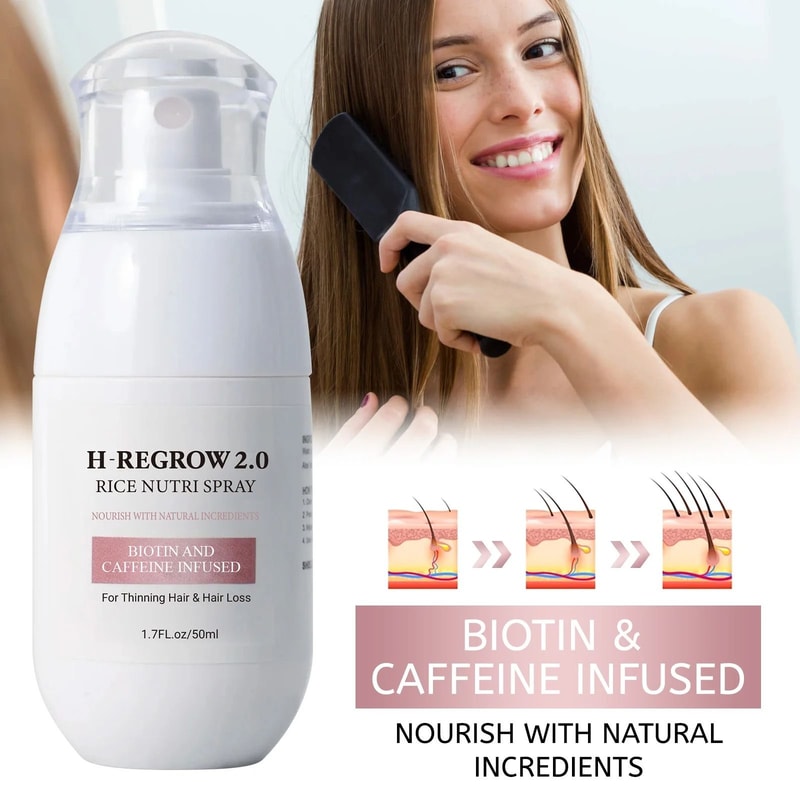 Rice Water Hair Spray For Thinning Hair Strengthening Nourishing 100 Ml 3