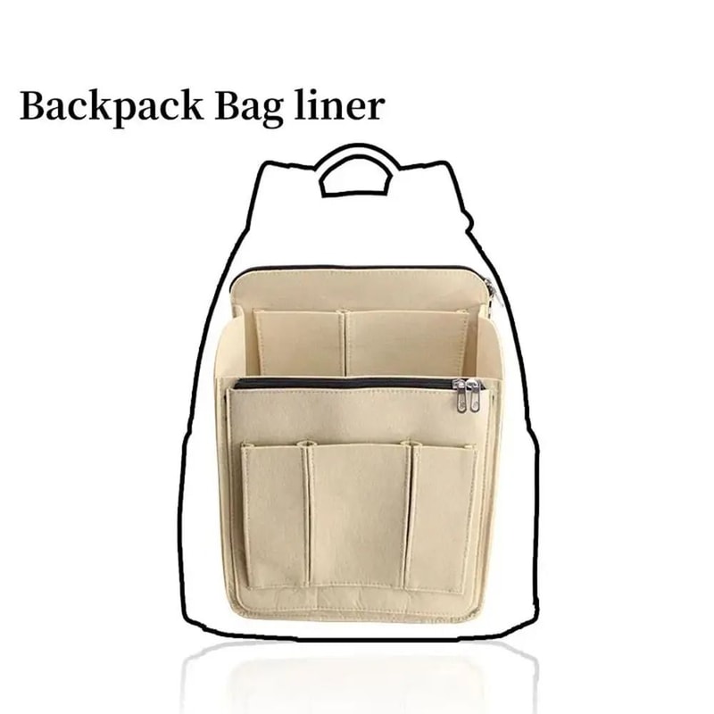 Multi Pocket Insert Organizer Bag Liner For Backpacks 1
