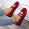 Womens Elastic Knitted Slip On Breathable Loafers Lightweight Street Flats 6