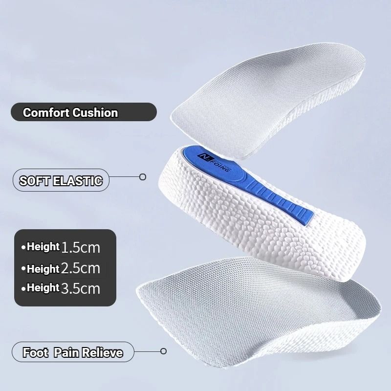 Memory Foam Height Increase Insoles For Men And Women Flat Feet Arch Support 5