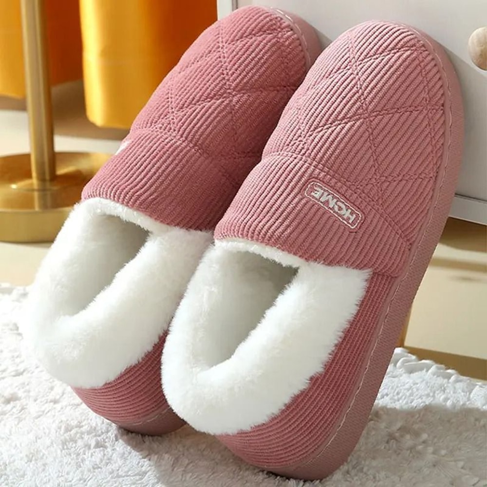 Comwarm Women Winter Plush Fur Slippers With Thick Soft Sole And Anti Slip Design For Indoor And Ou 1