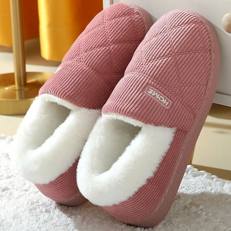 Comwarm Women Winter Plush Fur Slippers With Thick Soft Sole And Anti Slip Design For Indoor And Ou 1