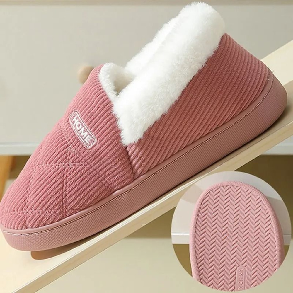 Comwarm Women Winter Plush Fur Slippers With Thick Soft Sole And Anti Slip Design For Indoor And Ou 3