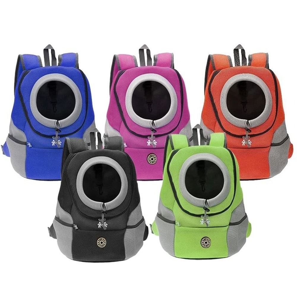 Double Shoulder Portable Outdoor Pet Carrier Bag For Dogs With Breathable Mesh 1