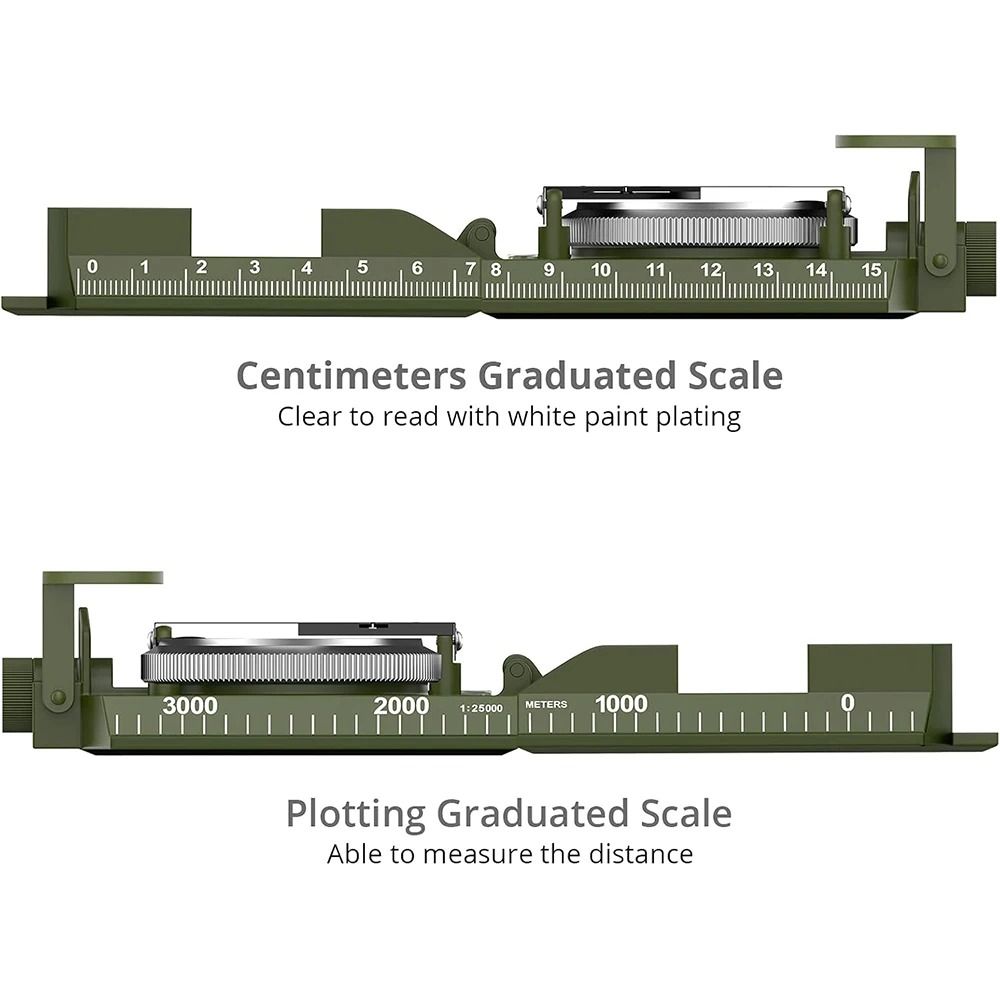 Multifunctional High Precision Waterproof Military Compass For Outdoor Survival 2