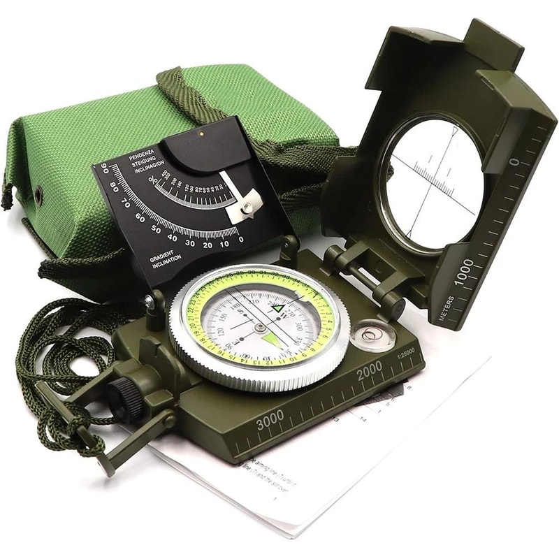 Multifunctional High Precision Waterproof Military Compass For Outdoor Survival 7