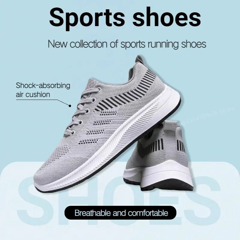 Mens Breathable Lightweight Sports Shoes For Running Walking And Outdoor Activities 0