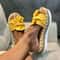 Women Bowknot Platform Flat Sandals Casual Outdoor Walking Shoes 12