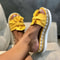 Women Bowknot Platform Flat Sandals Casual Outdoor Walking Shoes 12