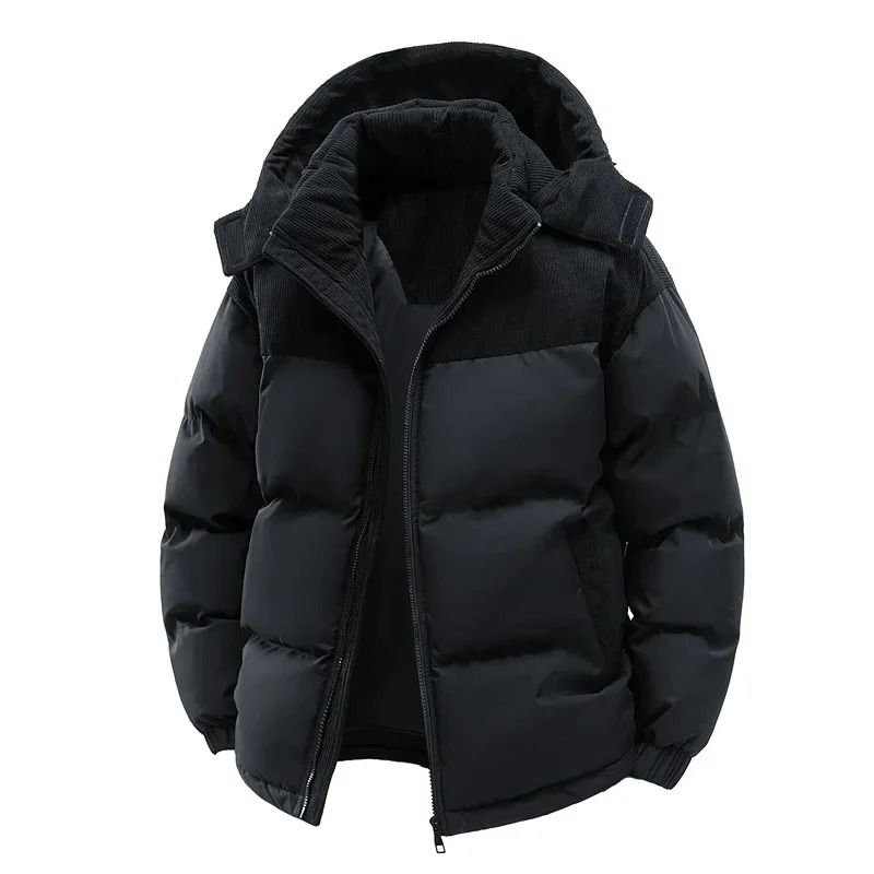 Thickened Cotton Windproof Hooded Jacket For Men 6