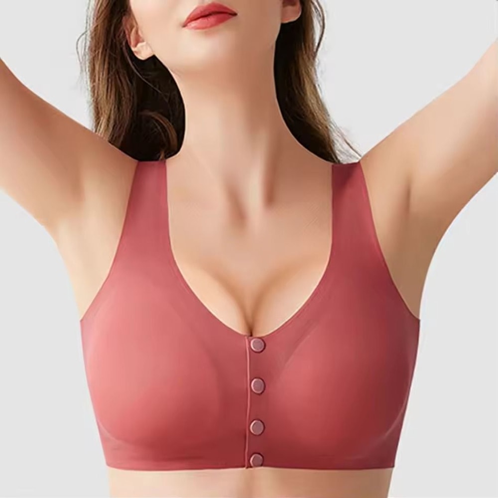 Summer Lightweight Nursing Bra For Women Front Opening One Piece Design No Underwire Bralette 11