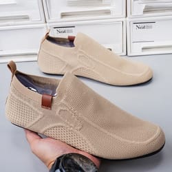 yrzl lightweight breathable loafers for men summer anti slip mesh casual driving and walking shoes