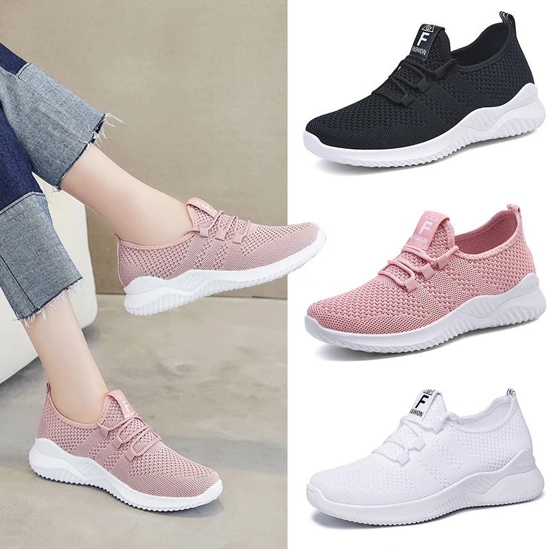 Women Casual Breathable Platform Sneakers Lace Up Summer Shoes 0