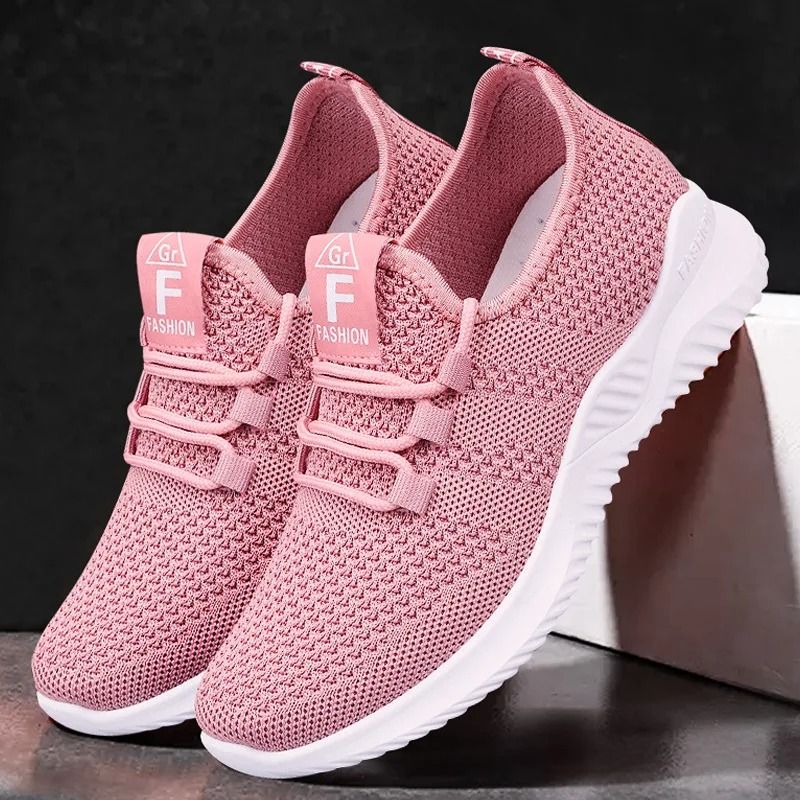 Women Casual Breathable Platform Sneakers Lace Up Summer Shoes 2