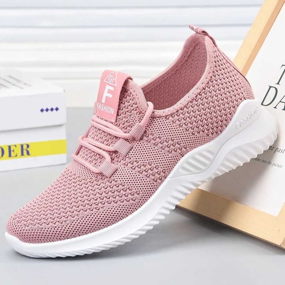 Women Casual Breathable Platform Sneakers Lace Up Summer Shoes 3