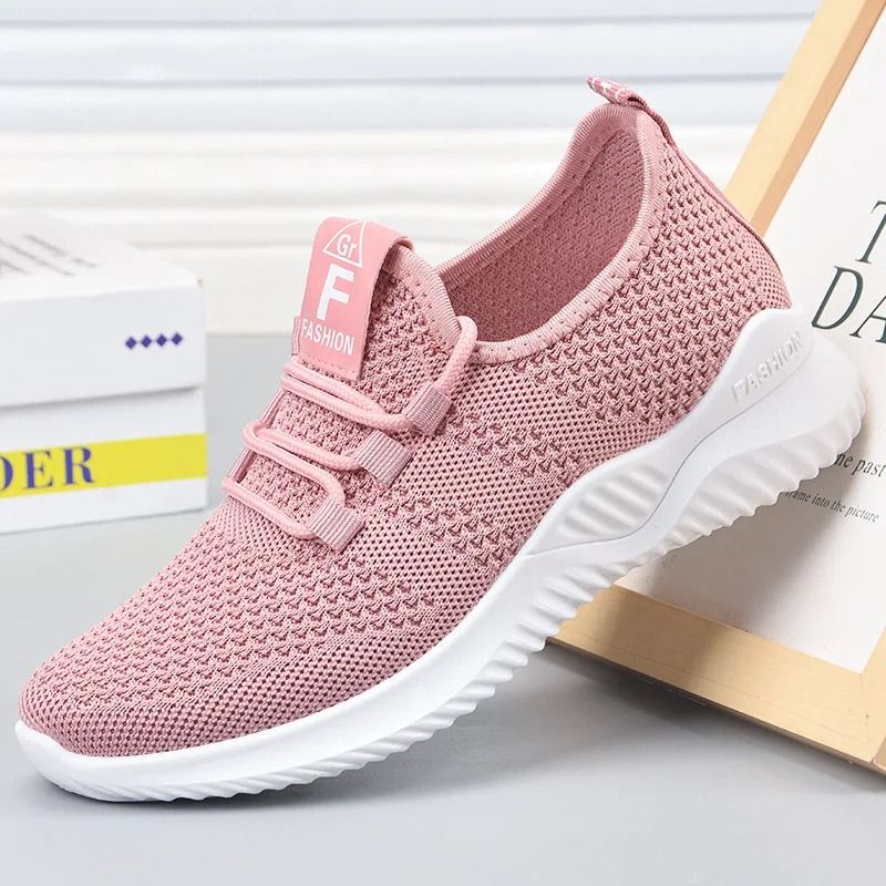 Women Casual Breathable Platform Sneakers Lace Up Summer Shoes 3
