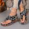 Women Summer Mixed Color Wedge Sandals Casual Beach Shoes 6