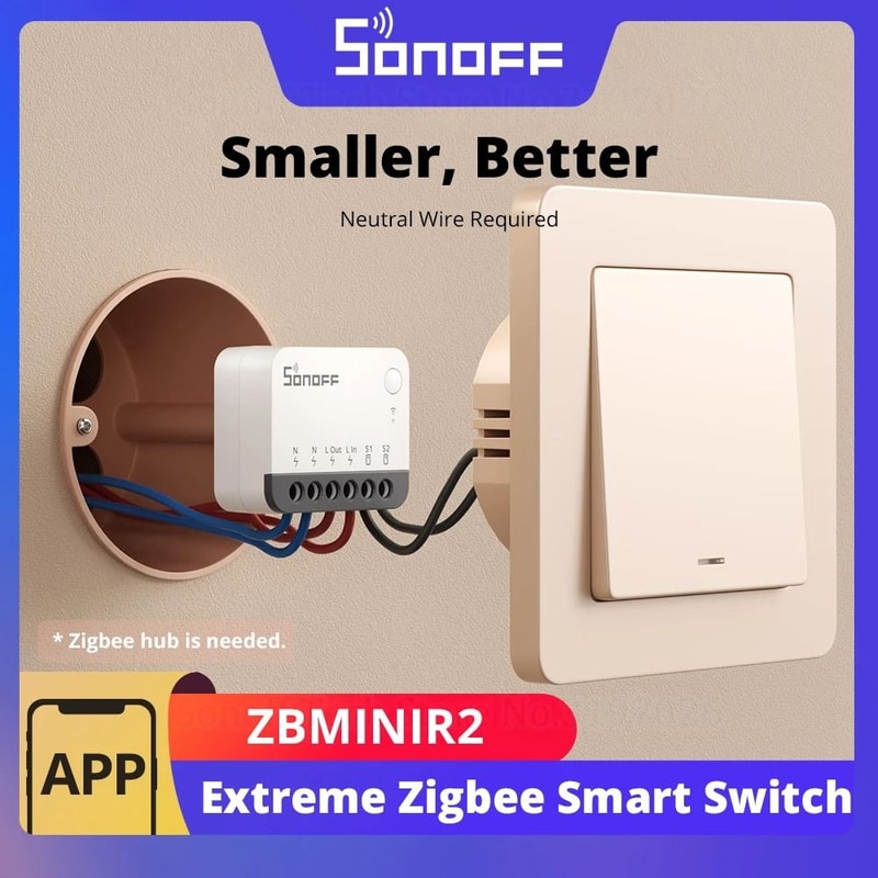 SONOFF ZBMINIR2 Extreme Zigbee Smart Switch Compact Smart Relay Module 0