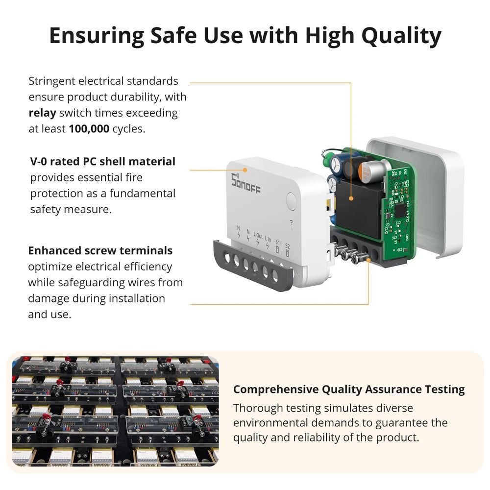 SONOFF ZBMINIR2 Extreme Zigbee Smart Switch Compact Smart Relay Module 5