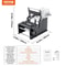 SucceBuy Manual Round Bottle Labeling Machine Adjustable Bottle Labeler With Pressing Bar 6