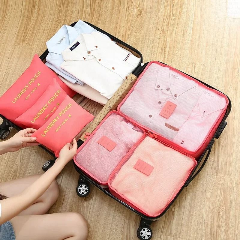 Women 6 Piece Travel Packing Cube Organizer Set 1