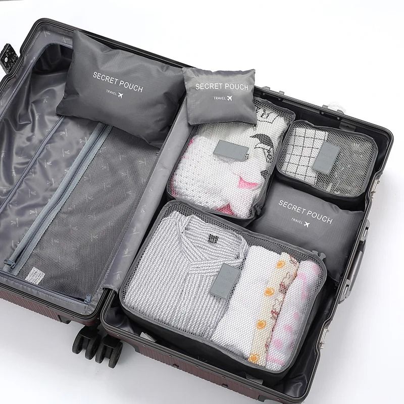 Women 6 Piece Travel Packing Cube Organizer Set 8
