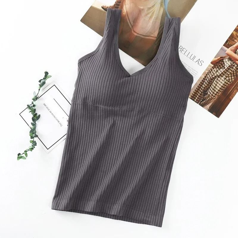 Women Removable Chest Pad Camisole Vest Top Sleeveless Underwear 10