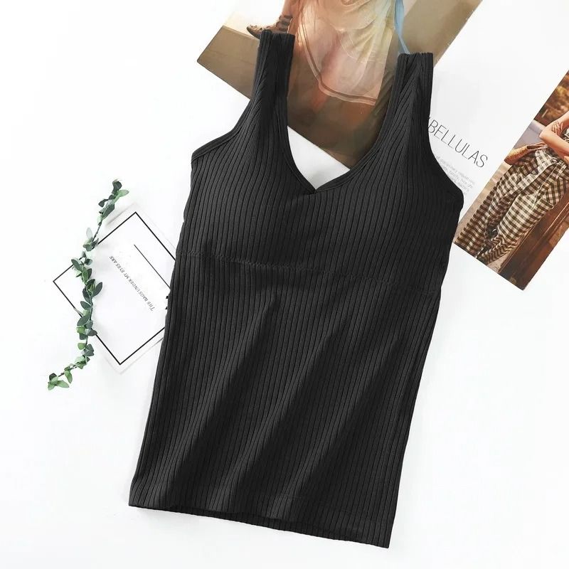 Women Removable Chest Pad Camisole Vest Top Sleeveless Underwear 8