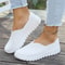 Flat Light Fashion Woven Womens Shoes Large Size Soft Sole Mother Leisure Hollow Out Cloth Shoes Sp 1