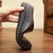 Men Winter Leather Slippers Bedroom Cotton Slippers Male Waterproof Thick Plus Velvet Indoor Warm H 3