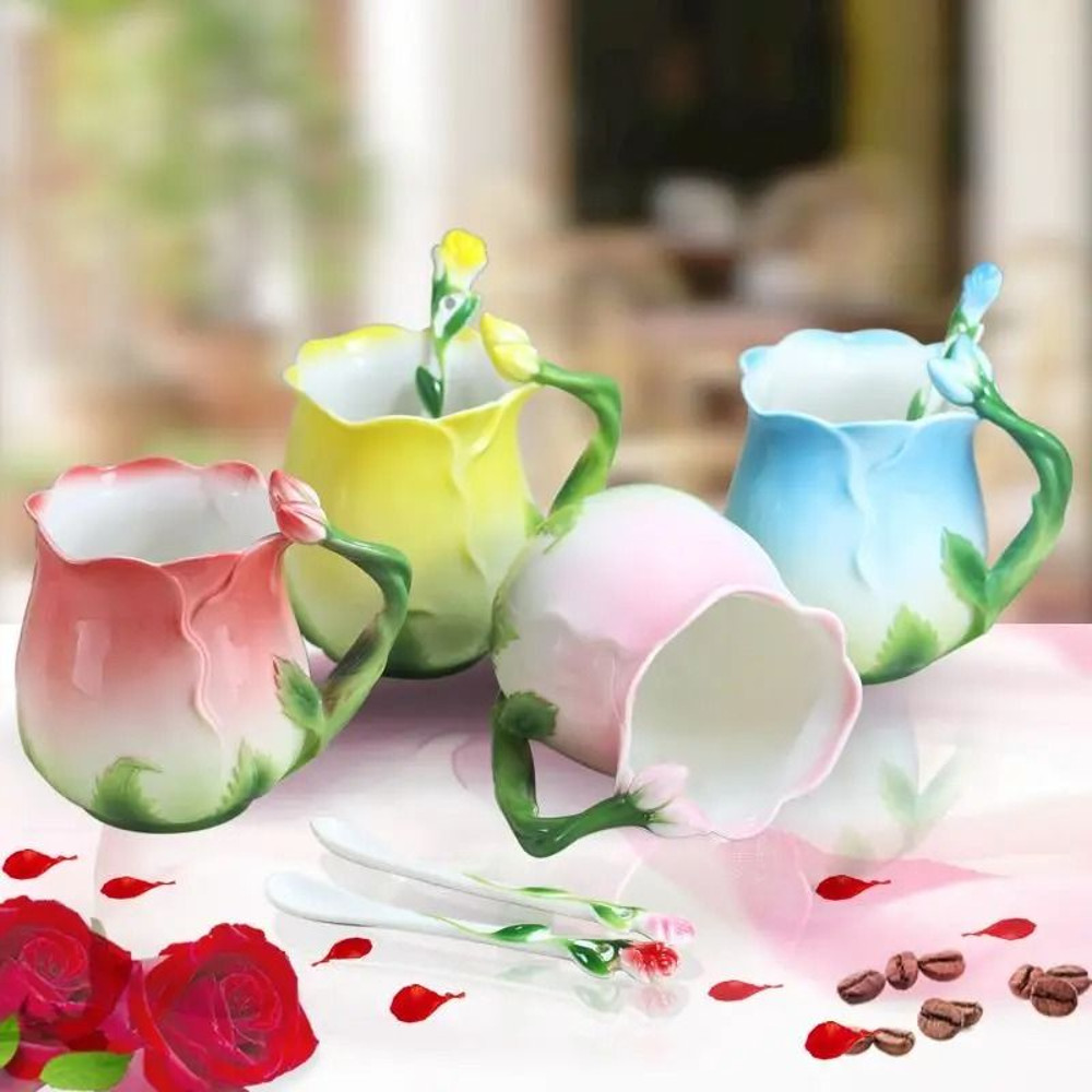 Bone China Camellia Floral Mug 320ml 2