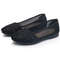 Plus Size Hollow Out Breathable Slip On Flats 2