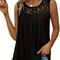 Plus Size Lace Trim Sleeveless Tank Top 0