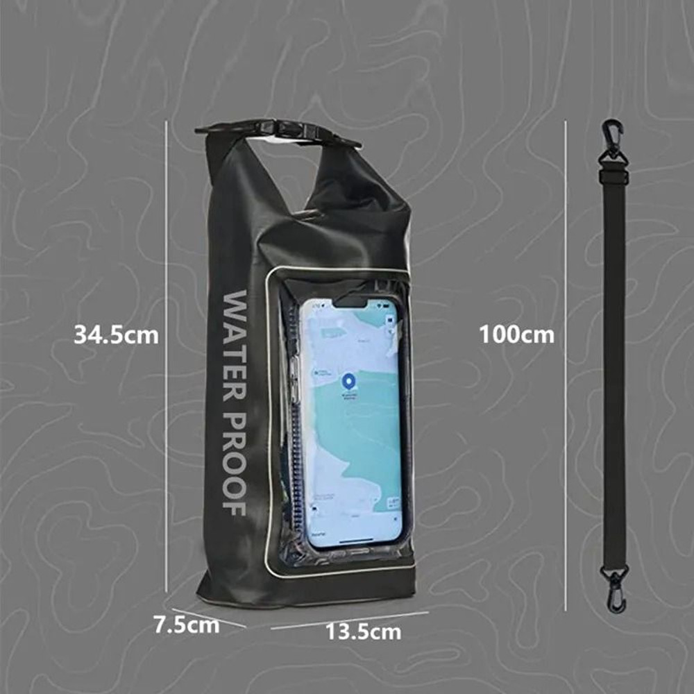 Touch Screen Transparent Dry Bag Backpack 2L And 5L 4